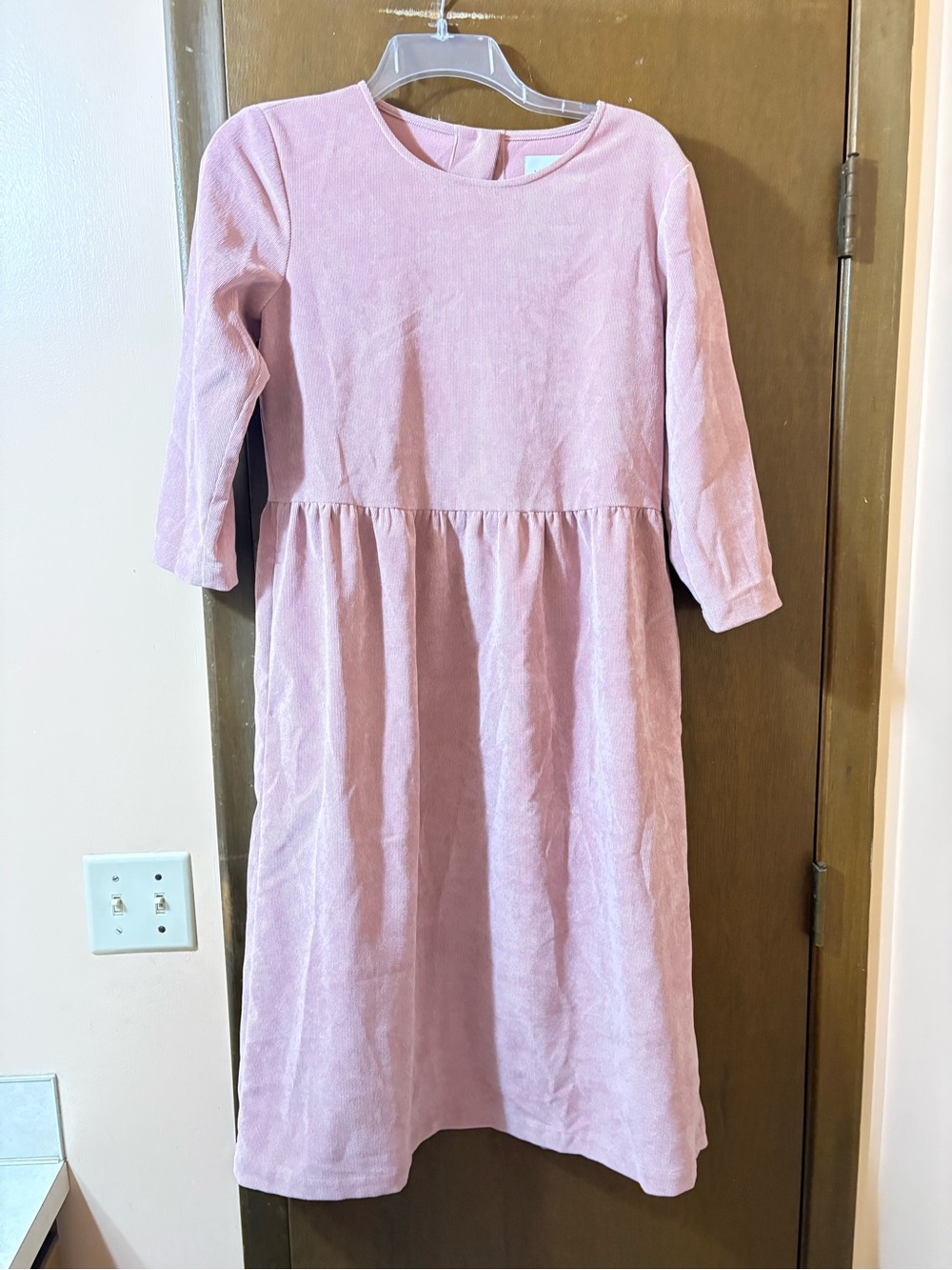 Offon Pink Button Back Midi Dress